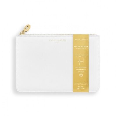 Birthstone Perfect Pouch - April