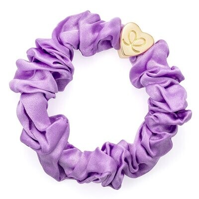 Scrunchie - Gold Heart Lilac
