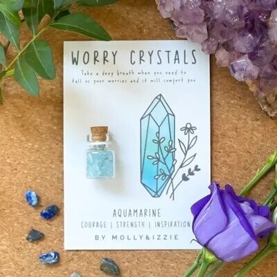 Worry Crystal - Aquamarine