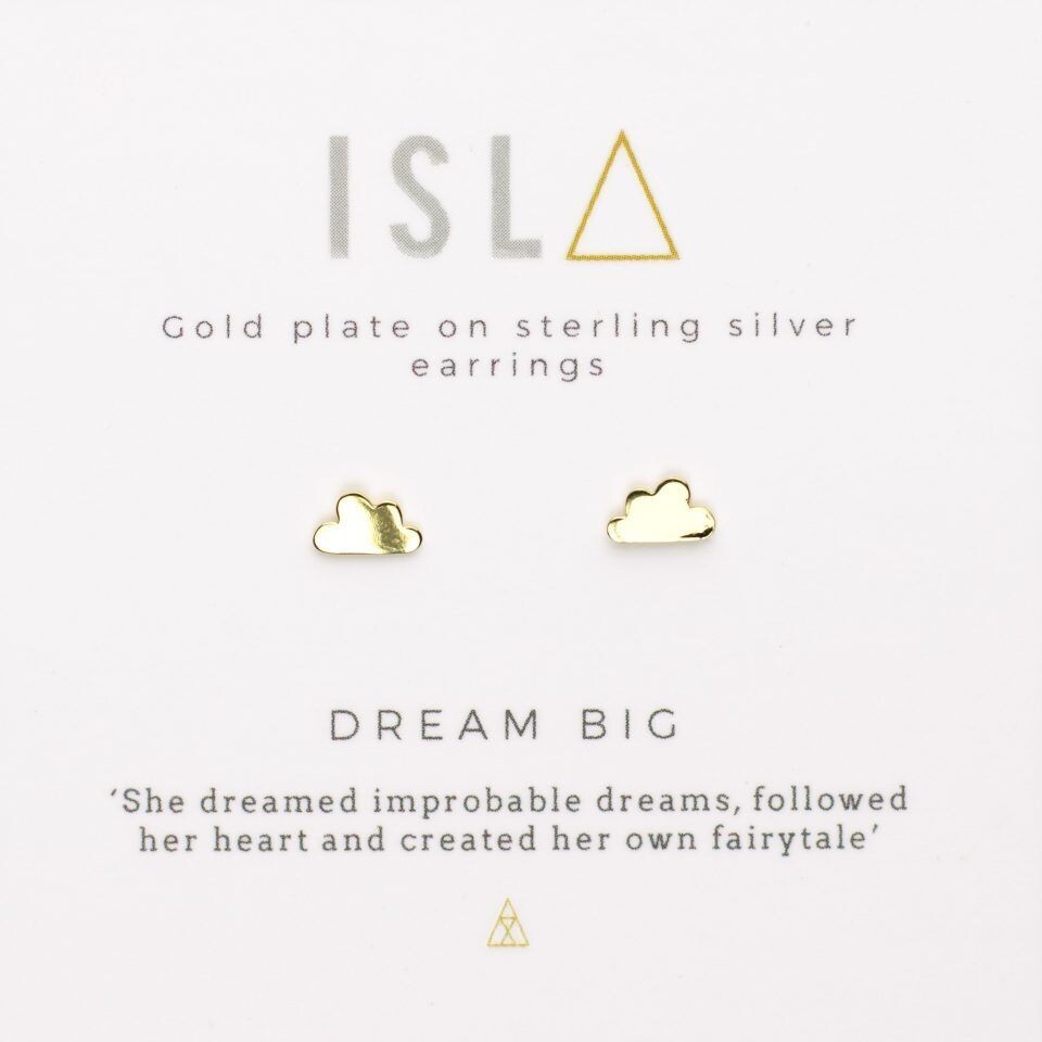 Earrings - Dream Big - Gold