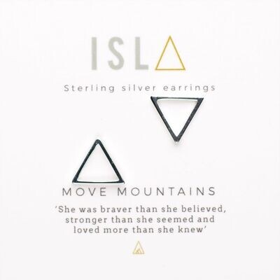 Earrings - Move Mountains - Silver