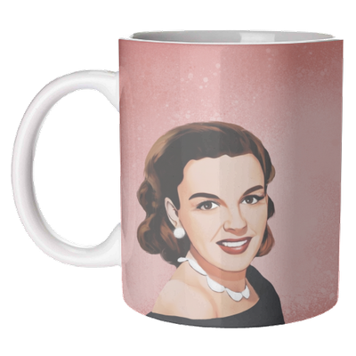 "Classic Hollywood Female Stars: Judy" by Giddy Kipper - Mug