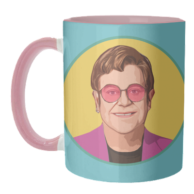 "Pink Glasses" by Dolly Wolfe - Mug