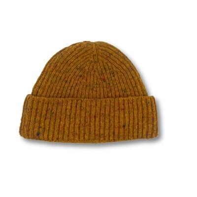 Stewart Christie Donegal Knitted Beanie Hat in Mustard