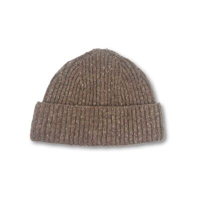 Stewart Christie Donegal Knitted Beanie Hat in Oatmeal