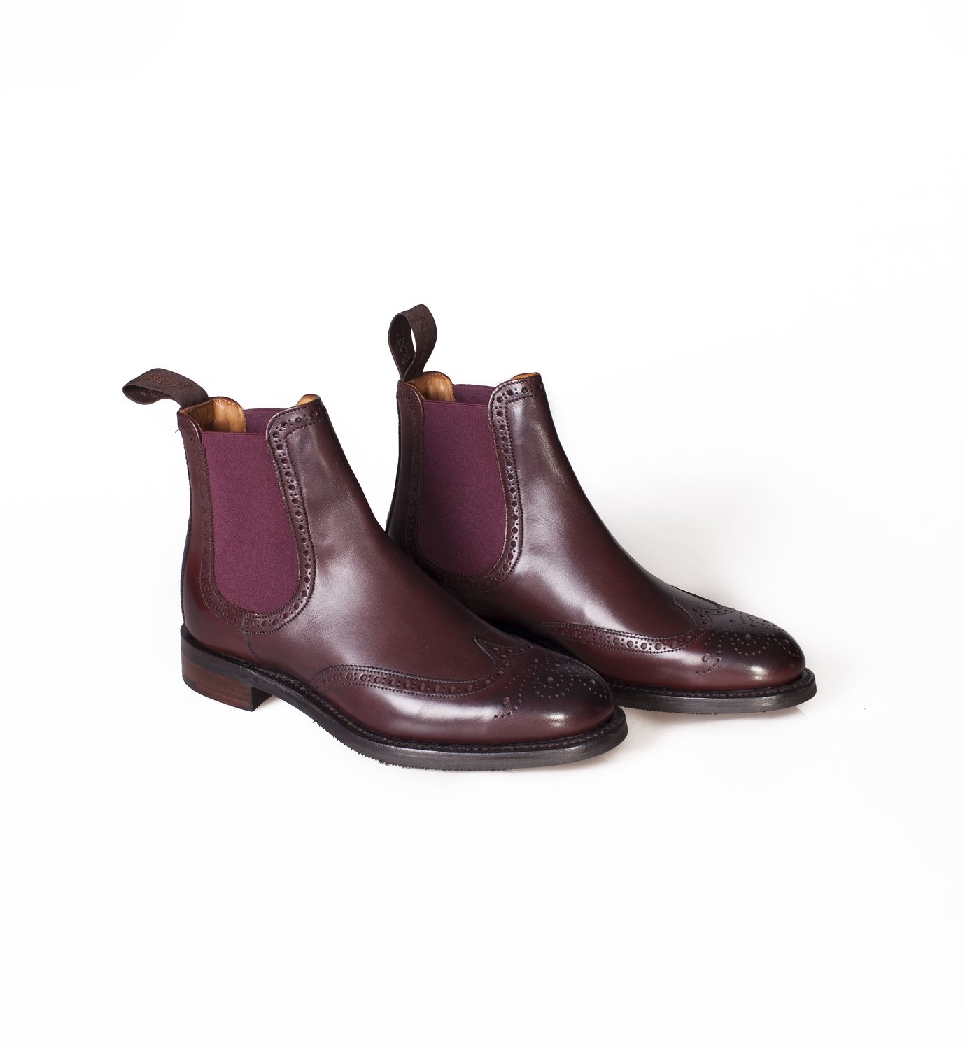 ​Cheaney Brogue Chelsea Boots