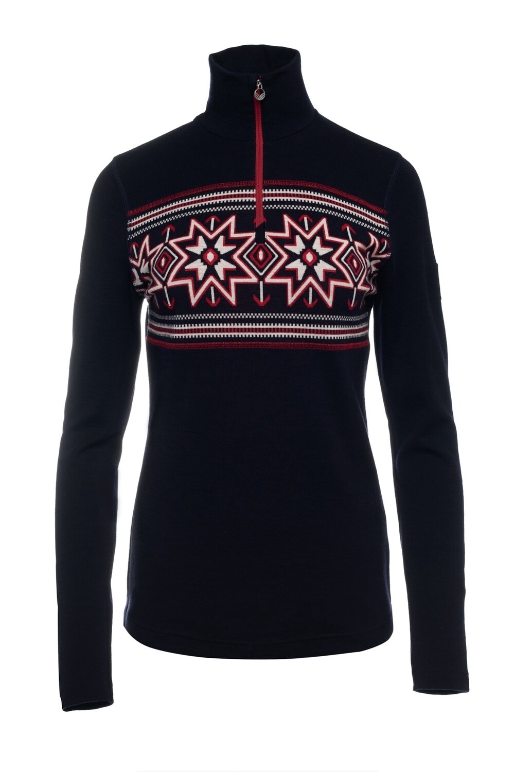 Dale of Norway - Tindefjell Basic (Ladies), Colour: Navy/Raspberry (C), Size: S, Style: Half Zip