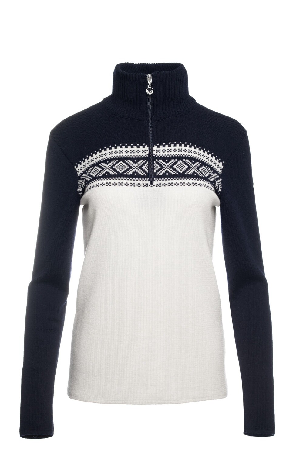 Dale of Norway - Dalestølen (Ladies), Colour: White/Navy (A), Size: S, Style: Half Zip