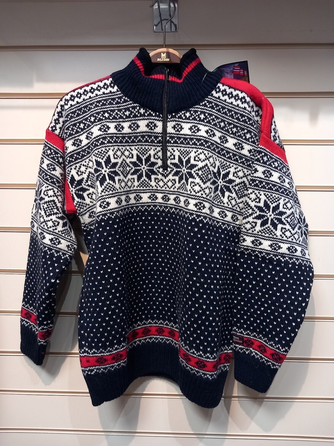 SALE - Norwool - Half Zip (200F), Colour: Navy (76), Size: XXS, Style: Half Zip