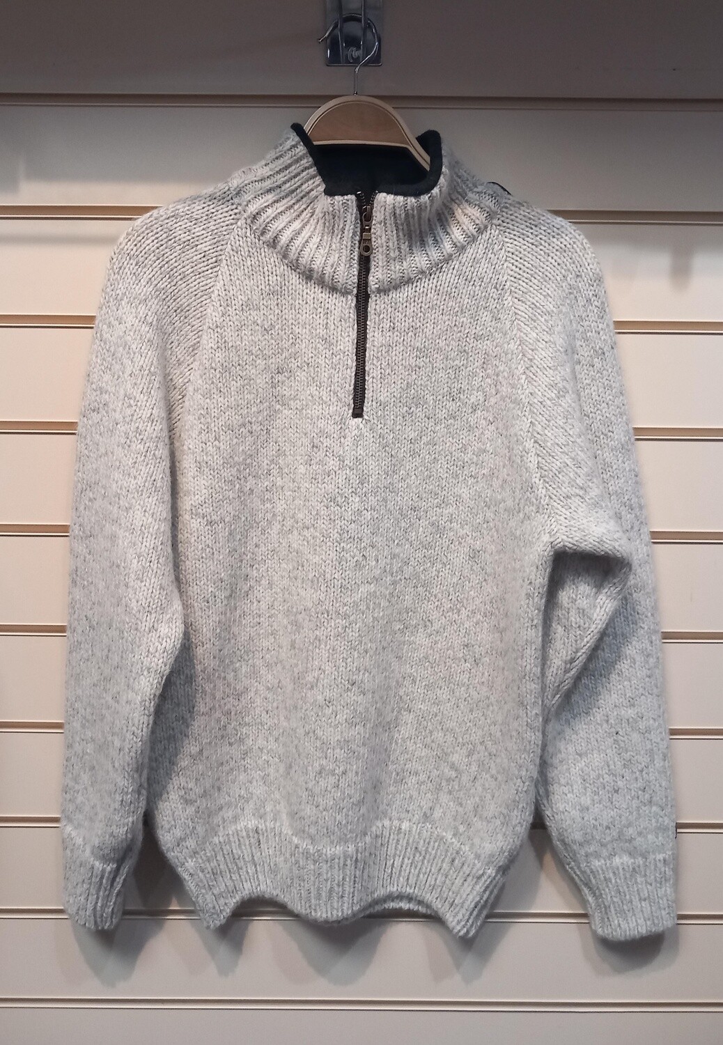 Norwool 180 - Half Zip (180F), Colour: Light Grey (01), Size: XXS, Style: Half Zip