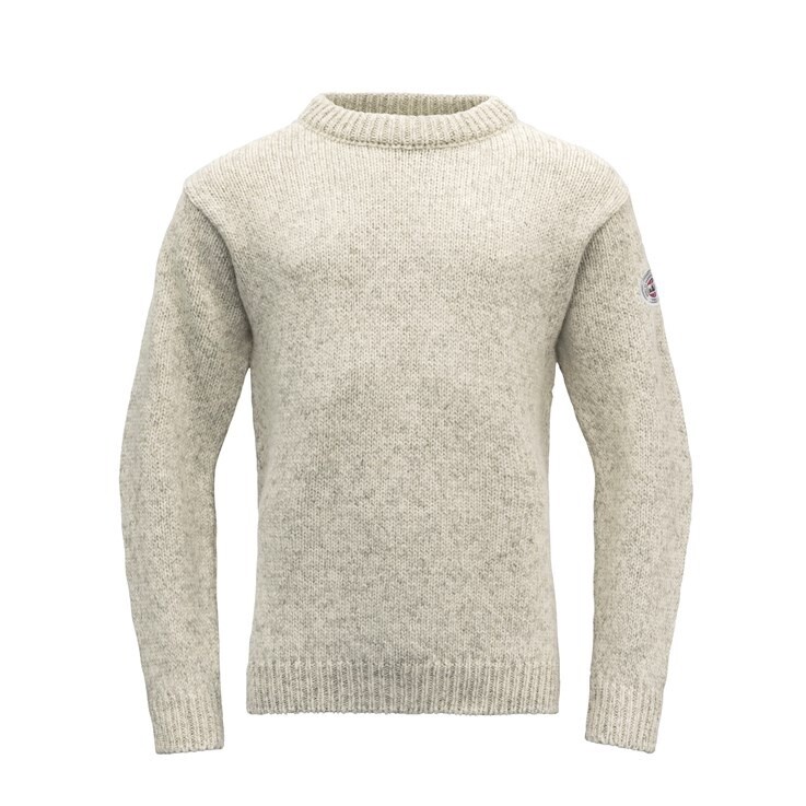 Devold - Nansen Crew Neck, Colour: Grey Melange, Size: XS, Style: Crew Neck