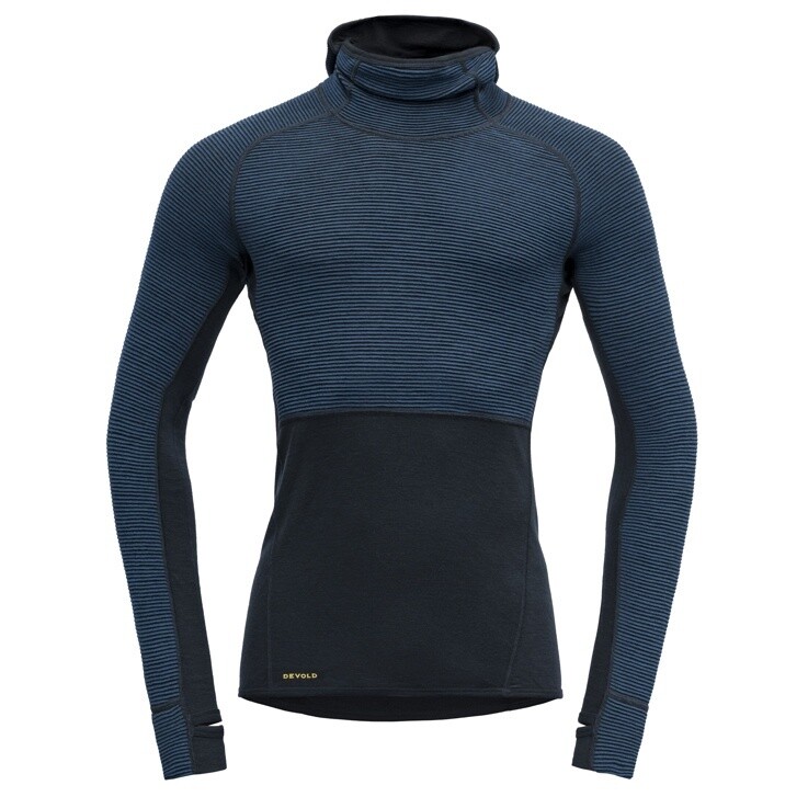 Devold - Tuvegga Hood (Mens) - 250 g/m2, Colour: Flood, Size: S, Style: Base Layer