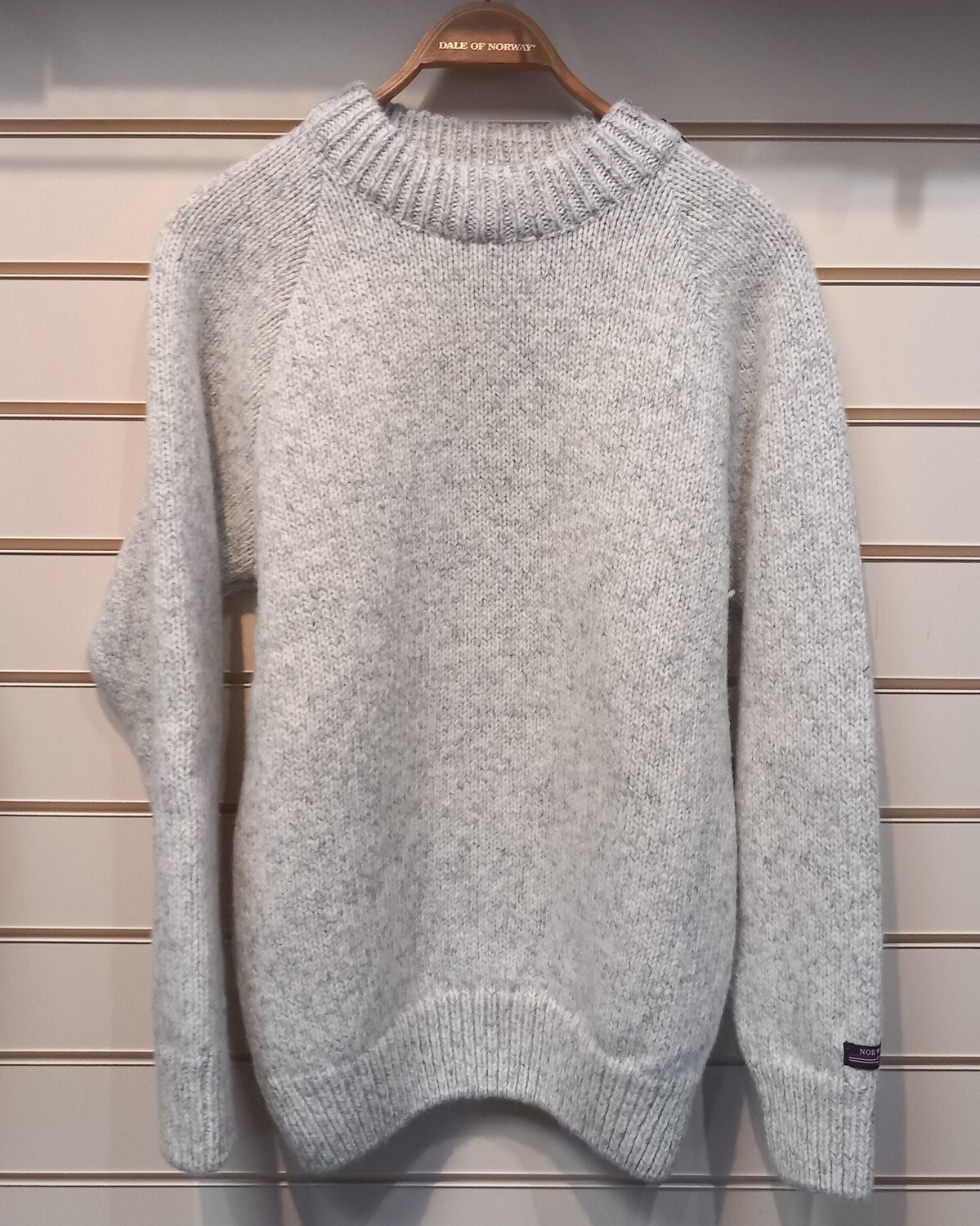 Norwool 180 - Crew Neck (180CN), Colour: Light Grey (01), Size: XXS, Style: Crew Neck