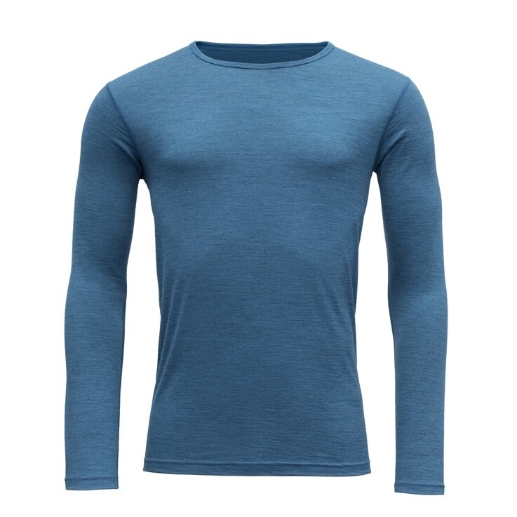 Devold - Breeze Crew (Mens) - 150g/m2, Colour: Blue Melange, Size: S, Style: Base Layer