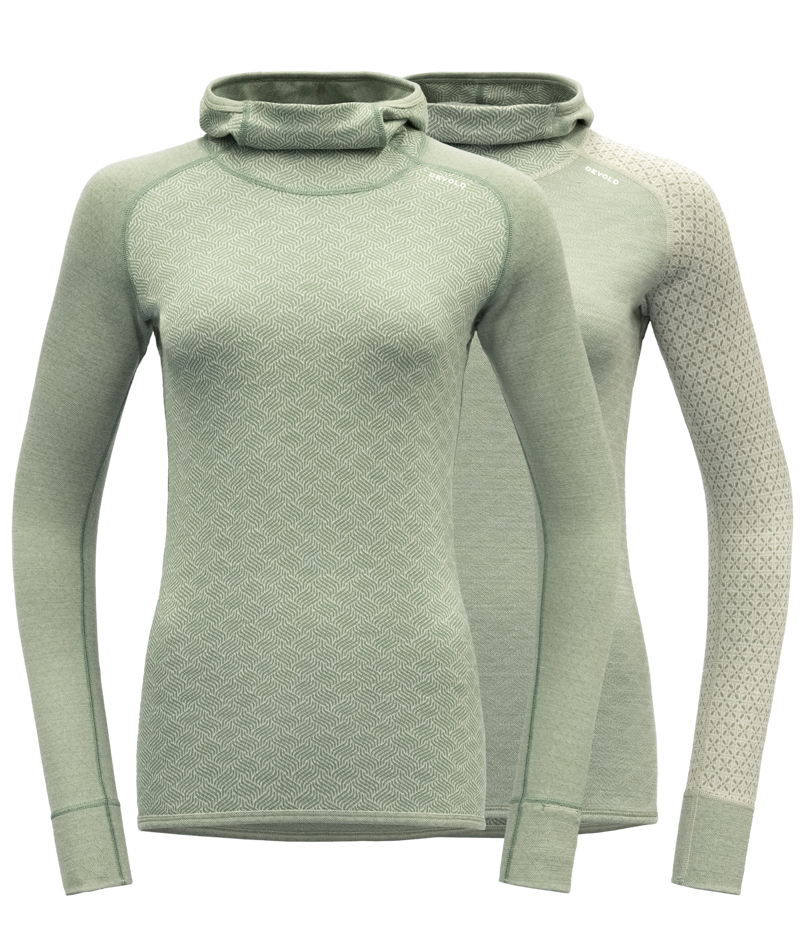 Devold - Kvitegga Hood (Ladies) - 230 g/m2, Colour: Raw White, Size: XS, Style: Base Layer