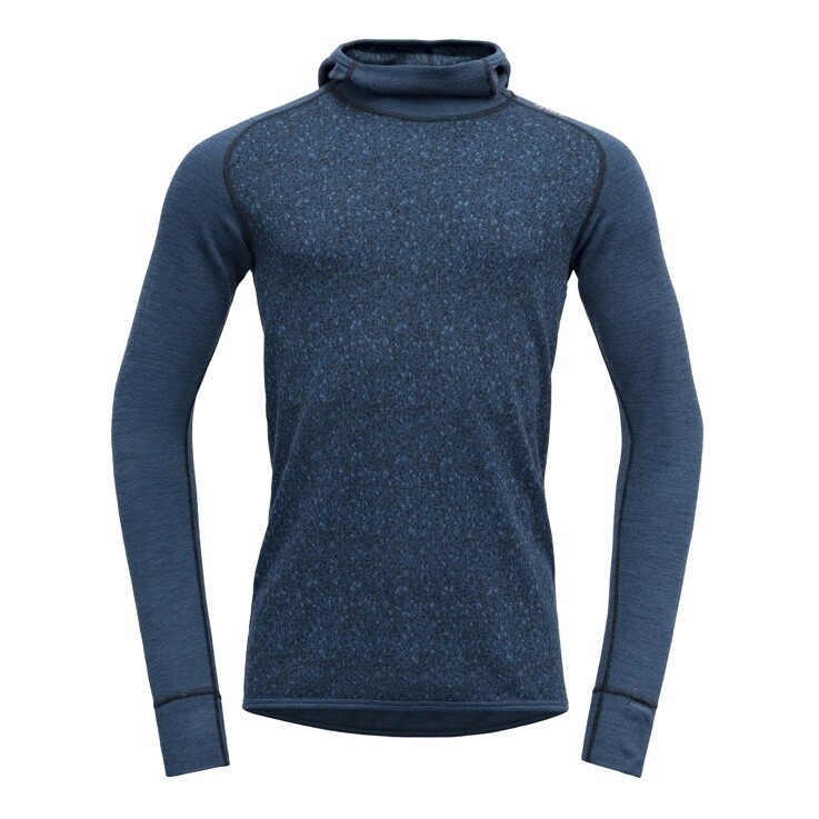 Devold - Kvitegga Hood (Mens) - 230 g/m2, Colour: Flood, Size: S, Style: Base Layer