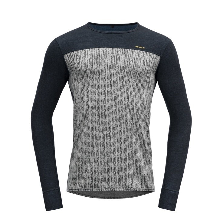 Devold - Kvitegga Crew Neck (Mens) - 230 g/m2, Colour: Ink, Size: S, Style: Base Layer