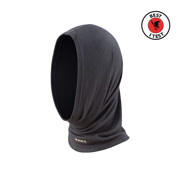 Devold - Expedition Headover - 235g/m2, Colour: Black, Size: One, Style: Neckwarmer