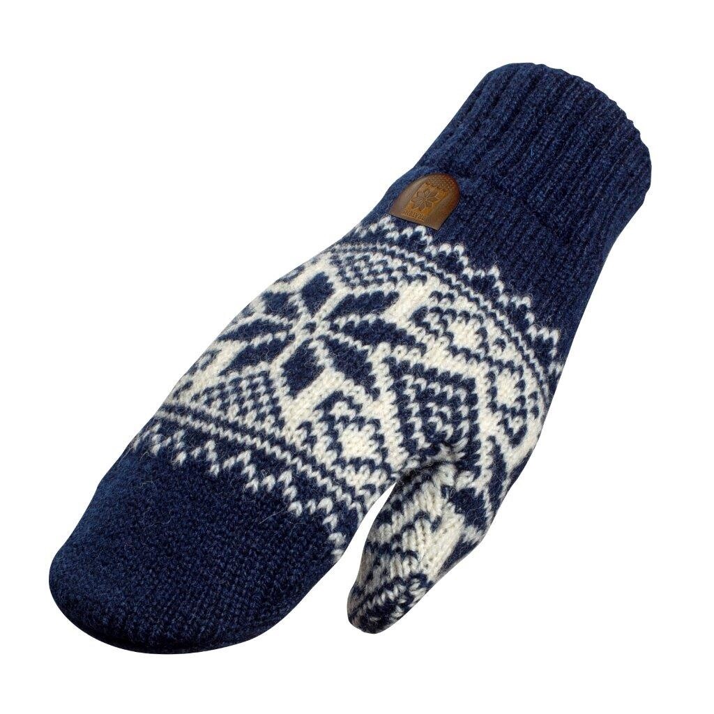Bråtens - Snøstjerne Mitten, Colour: Blue, Size: M, Style: Mitten