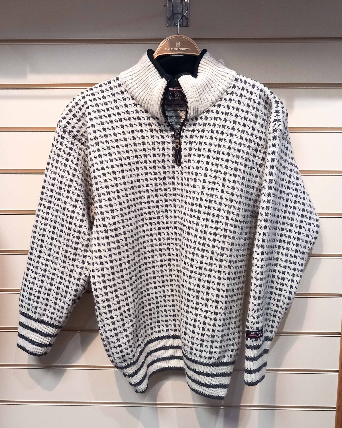 Norwool - Islender Half Zip (102F), Colour: Off White (151), Size: XXS, Style: Half Zip