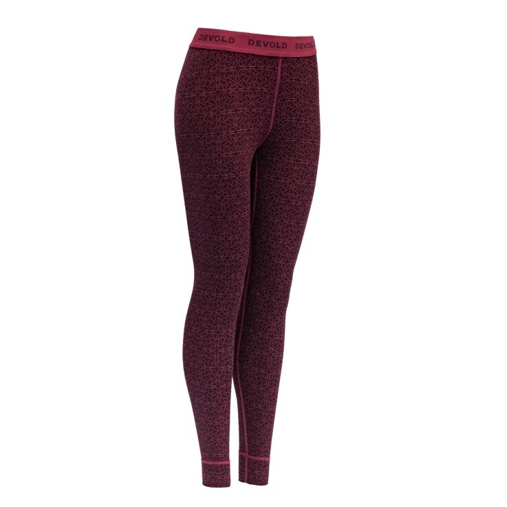 Devold - Duo Active Long Johns (Ladies) - 205 g/m2, Colour: Port, Size: XS, Style: Base Layer