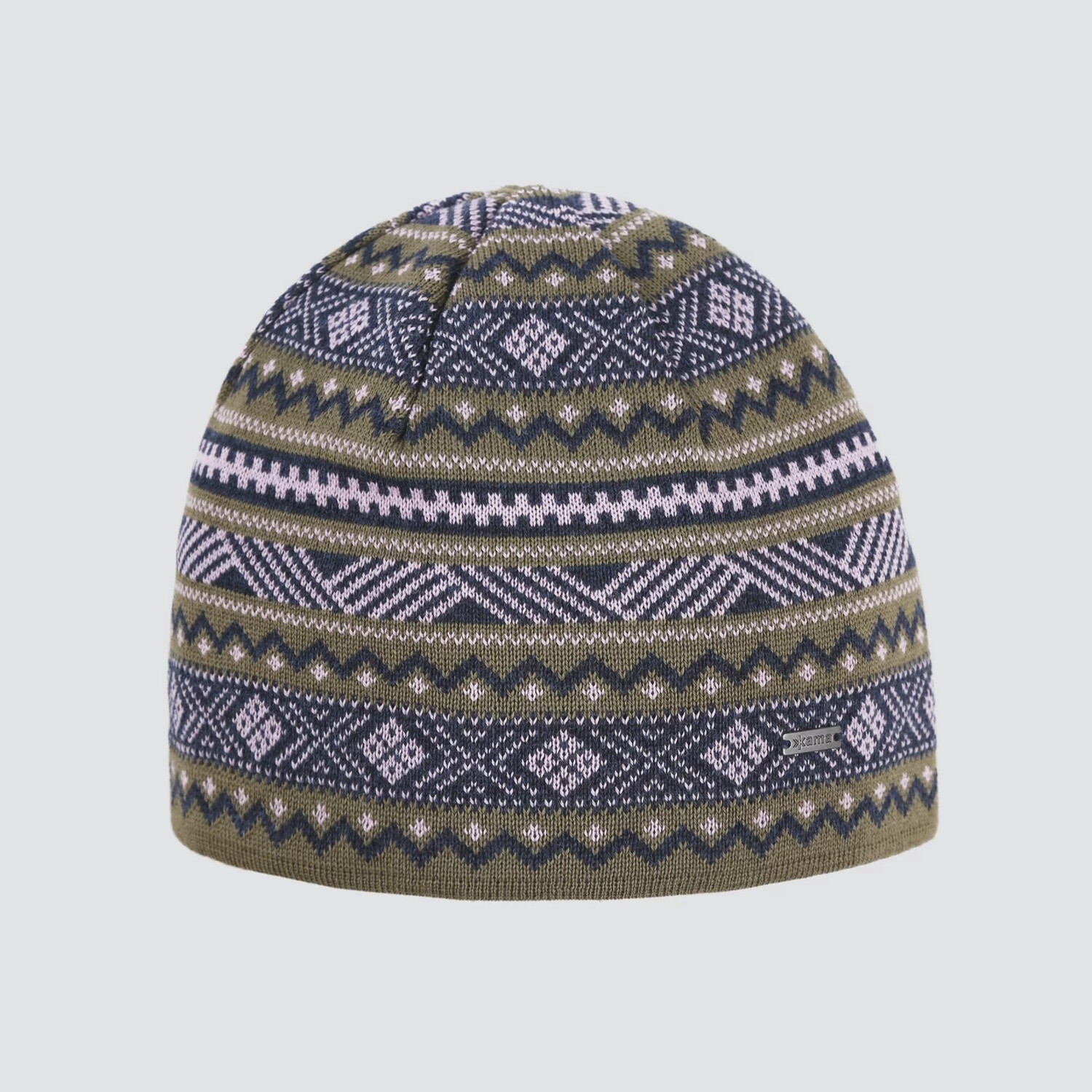 (A174)  Merino Beanie Kama, Colour: 106 Dark Green, Size: One, Style: Hat