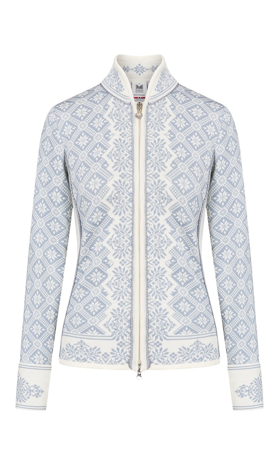 Dale of Norway - Christiania Jacket (Ladies), Colour: Off White/Metal Grey (A), Size: XS, Style: Full Zip