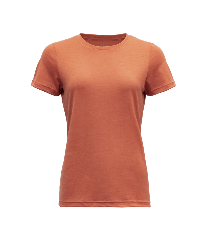Devold - Eika T-Shirt (Ladies) - 150 gr/m2, Colour: Coral, Size: XS, Style: Base Layer