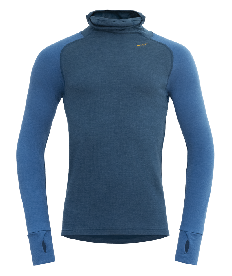 Devold - Expedition Silk Hoodie (Mens) - 235 g/m2, Colour: Flood/Blue, Size: S, Style: Base Layer