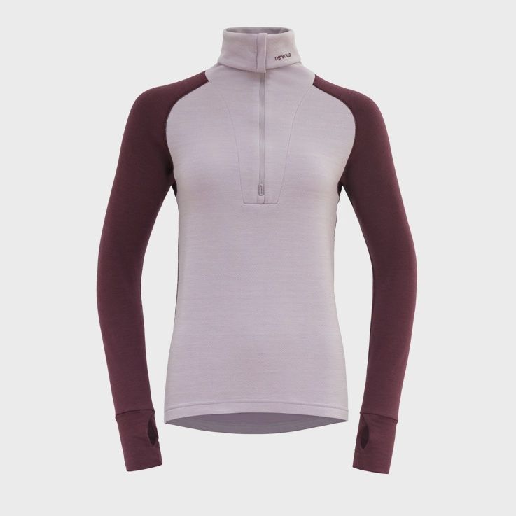 Expedition Silk Zip Neck (Ladies) - 235 g/m2, Colour: Port/Orchid, Size: XS