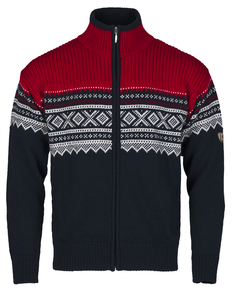 Marius Full Zip, Colour: Red/Navy, Size: XS