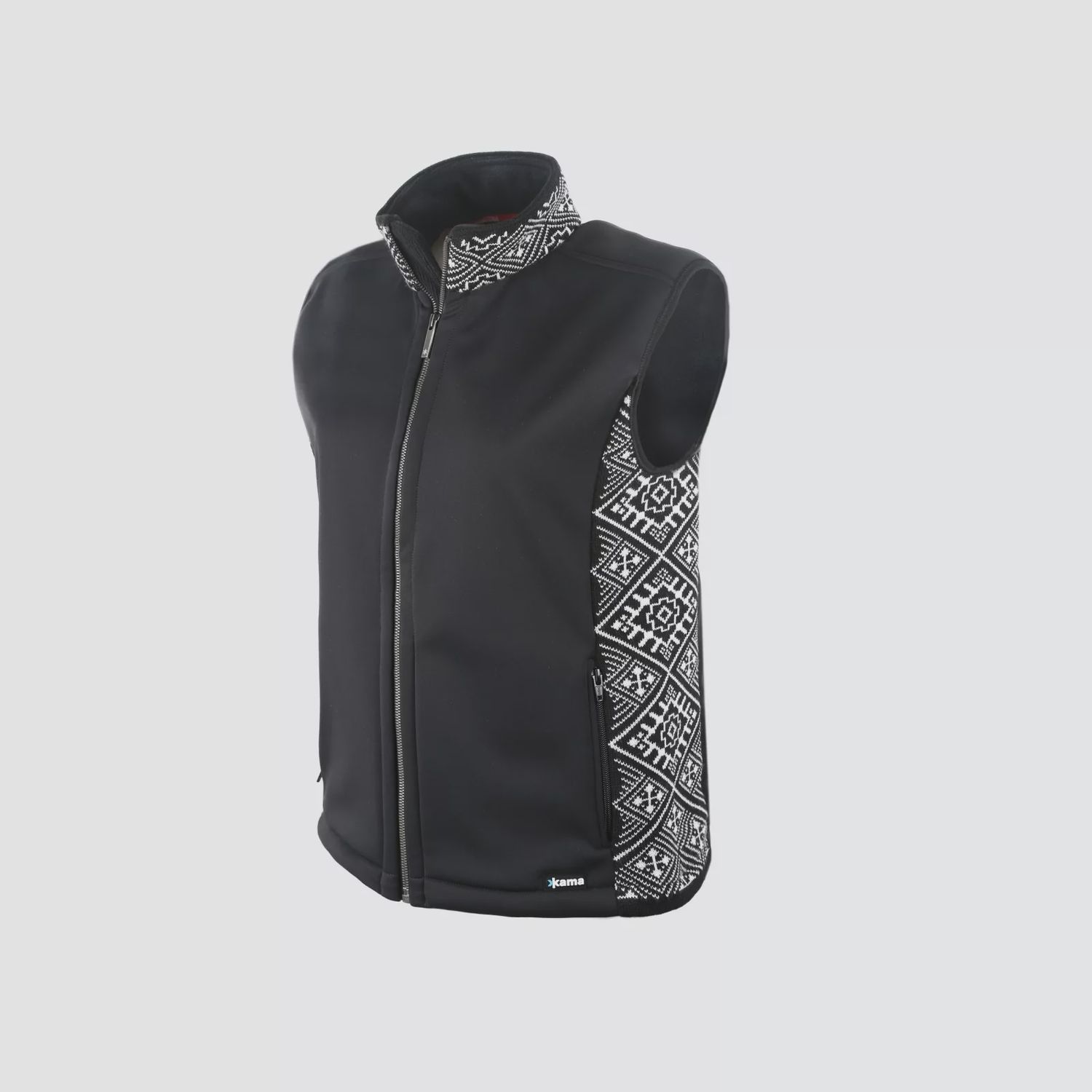 Kama Merino Vest (3010), Colour: 110 Black, Size: S