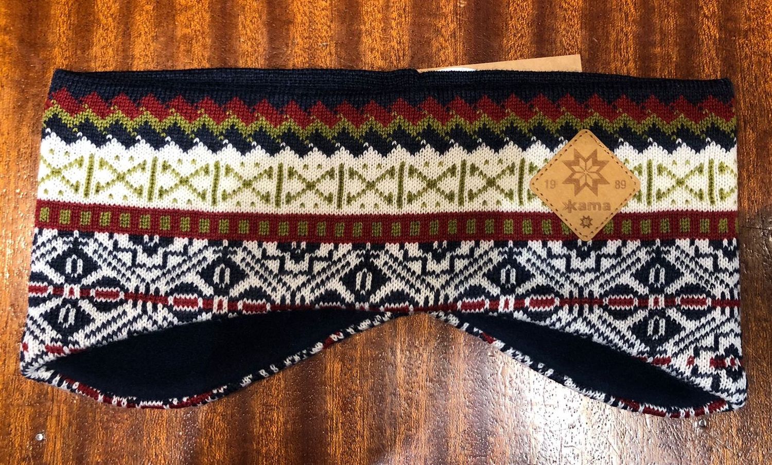 (C187) Merino Pattern Headband Kama, Colour: 111 - Charcoal