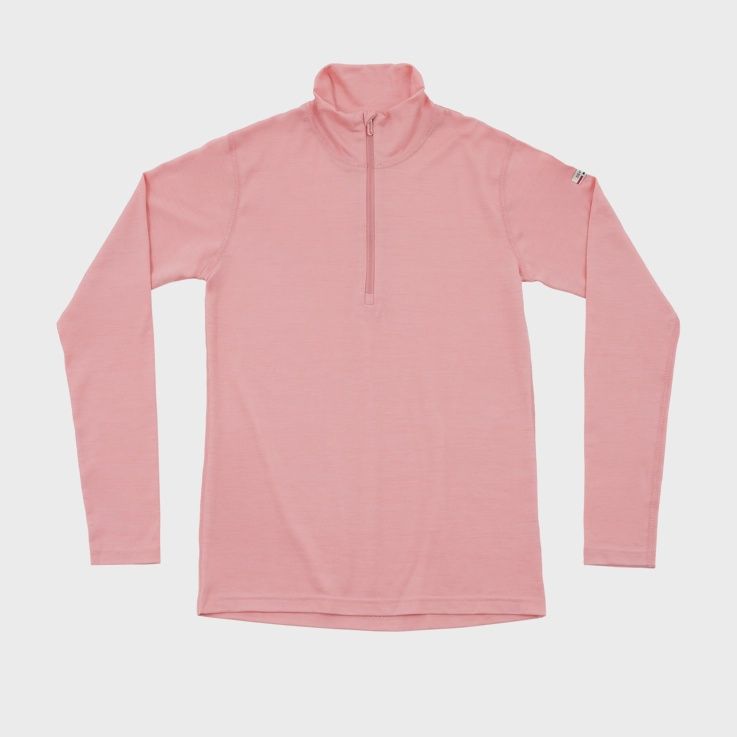 Breeze Plus Zip Neck (Ladies) - 200g/m2, Colour: Apricot, Size: XS, Style: Base Layer