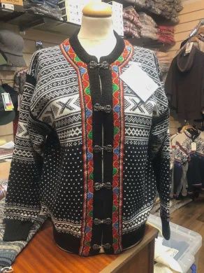 Norwool -  Full Clasp Cardigan (11/9811), Colour: Black (201), Size: XS, Style: Full Clasp