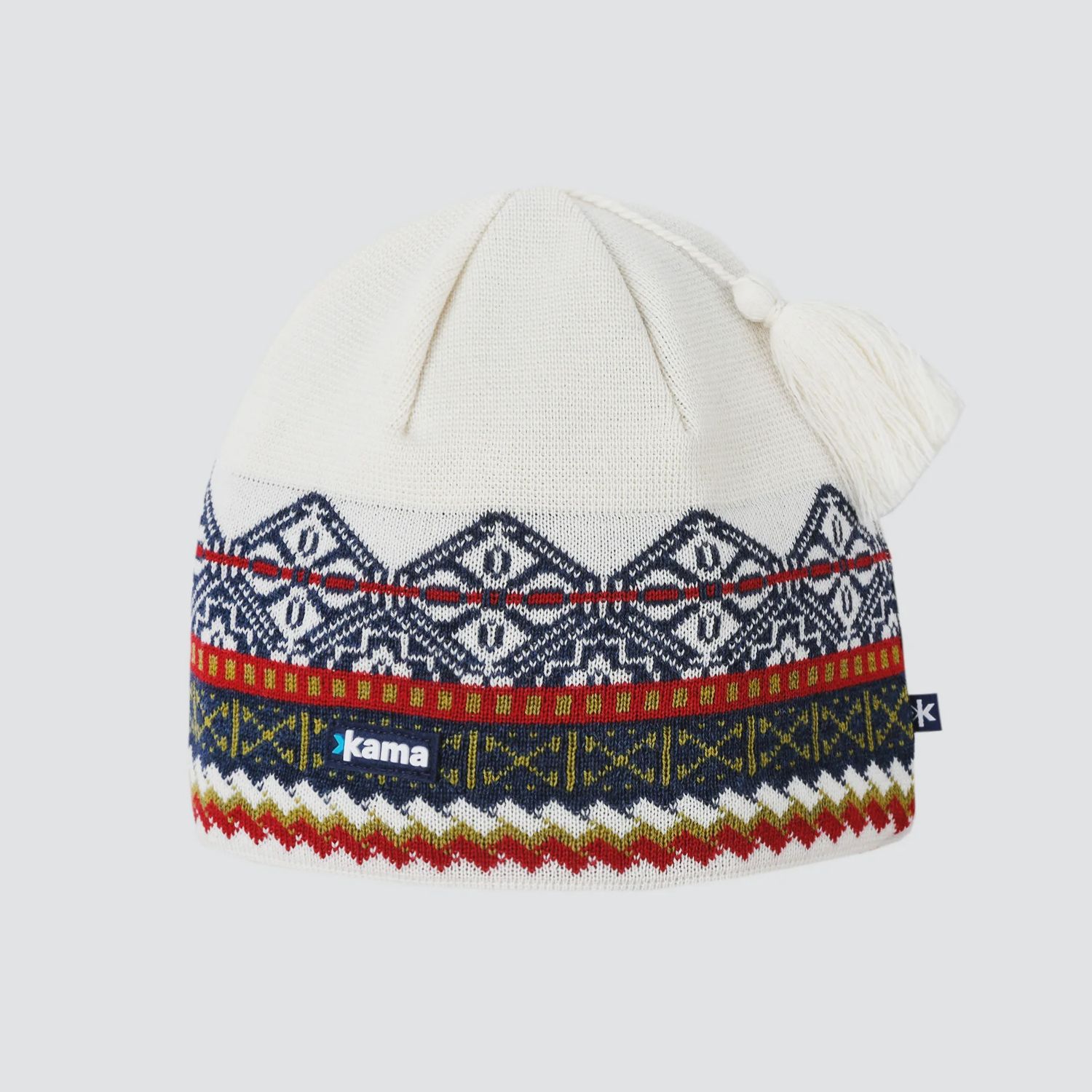 (A187) Merino Beanie Kama, Colour: 100 White, Size: One, Style: Hat