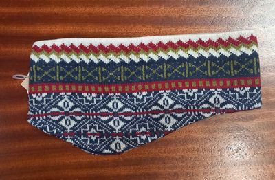 (C187) Merino Pattern Headband Kama