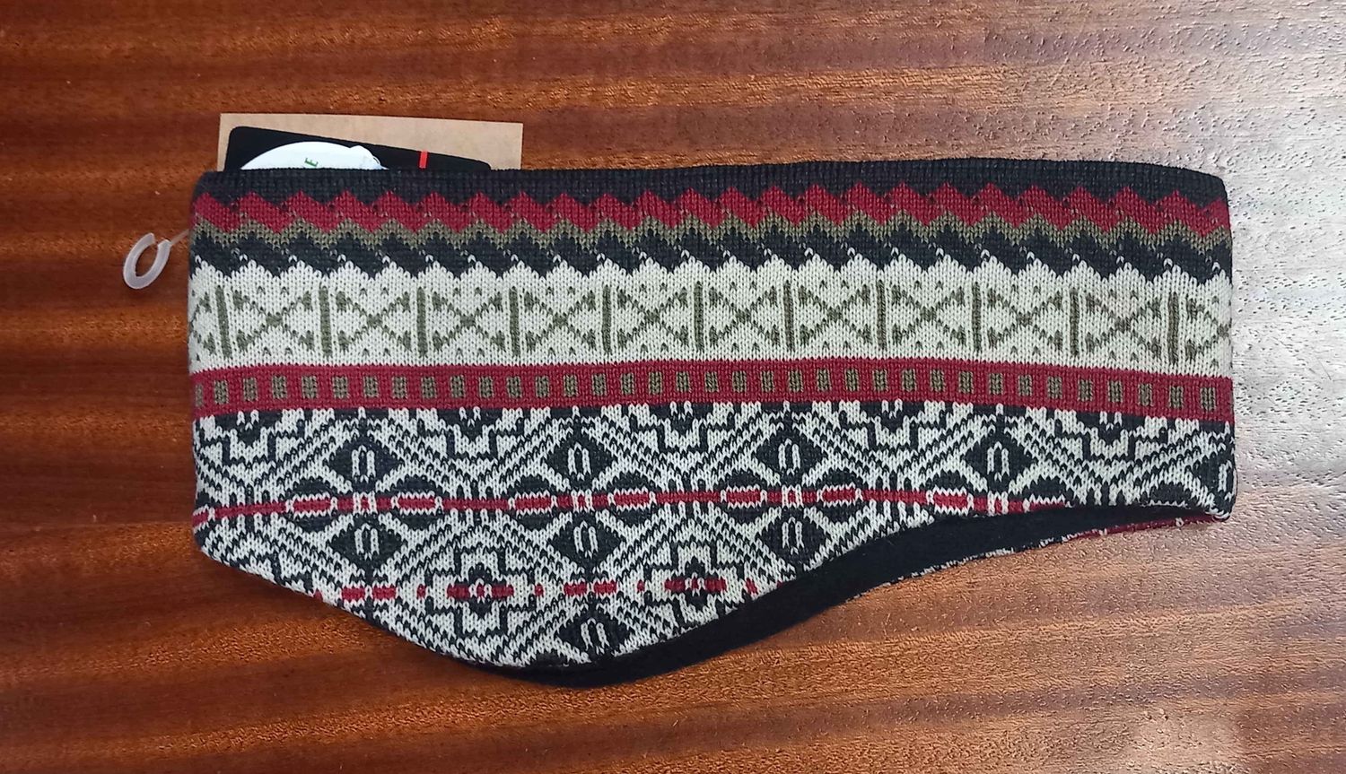 (C187) Merino Pattern Headband Kama, Colour: 111 - Charcoal, Size: One, Style: Headband