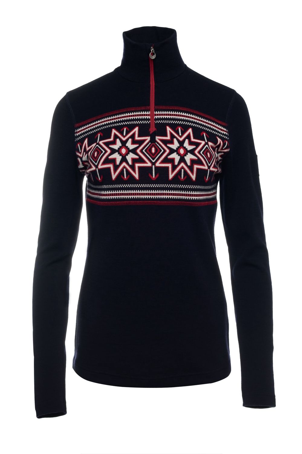 Dale of Norway - Tindefjell Basic (Ladies), Colour: Navy/Raspberry (C), Size: S, Style: Half Zip