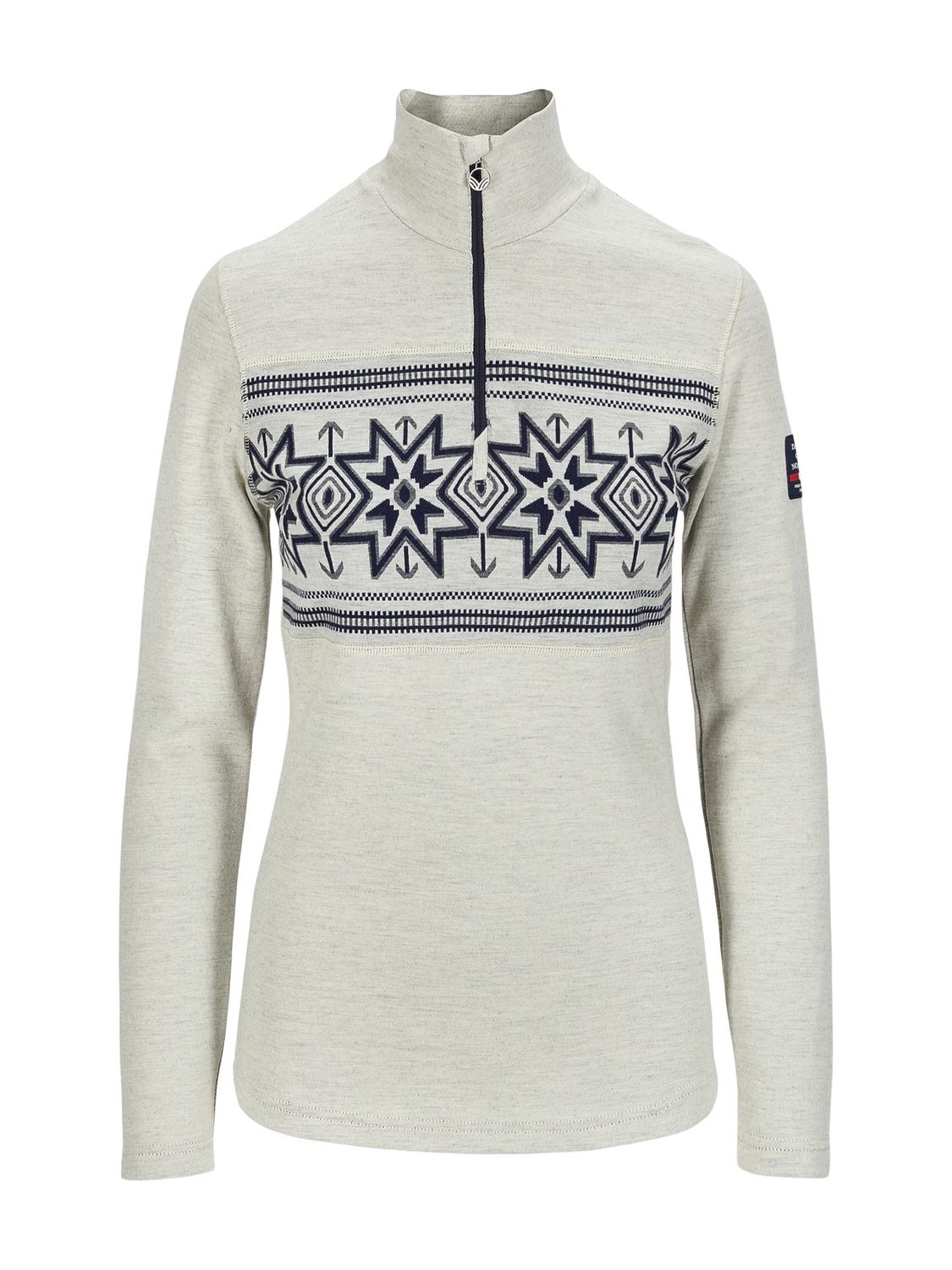 Dale of Norway - Tindefjell Basic (Ladies), Colour: White (A), Size: L, Style: Half Zip