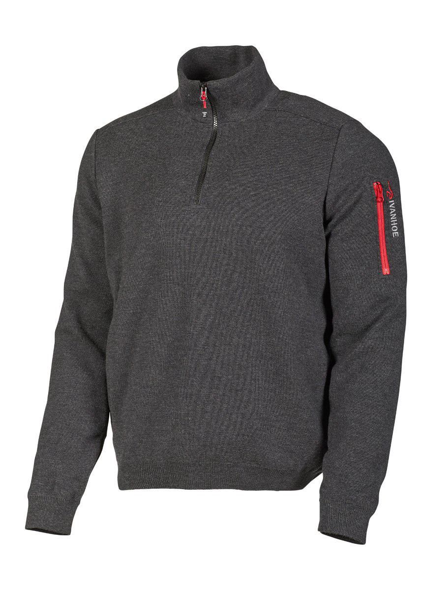 Ivanhoe - Hadar Half Zip Windbreaker, Colour: Graphite Marl, Size: S, Style: Windbreaker