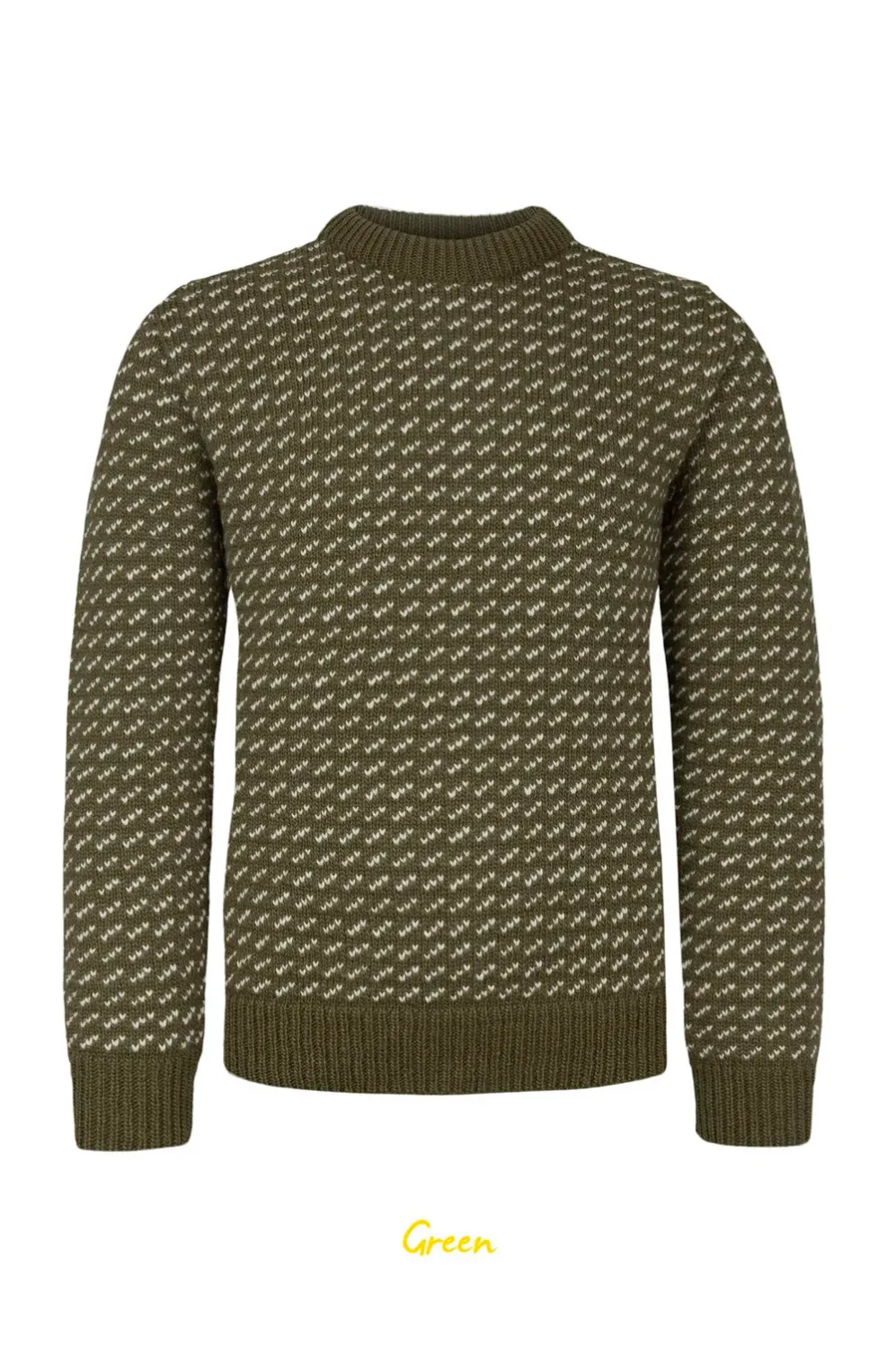 Norlender - Svalbard Fisherman's (379), Colour: Green, Size: S, Style: Crew Neck