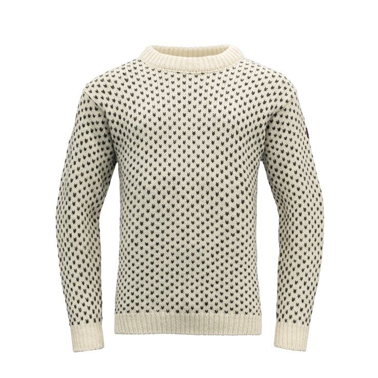 Devold - Nordsjø Crew Neck, Colour: Off White, Size: XS, Style: Crew Neck