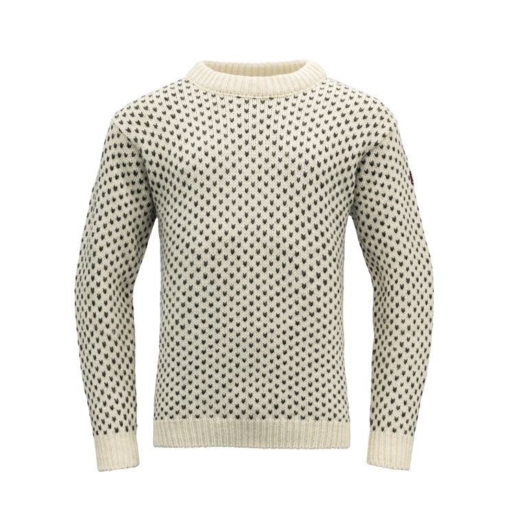 Devold - Nordsjø Crew Neck, Colour: Off White, Size: XS, Style: Crew Neck