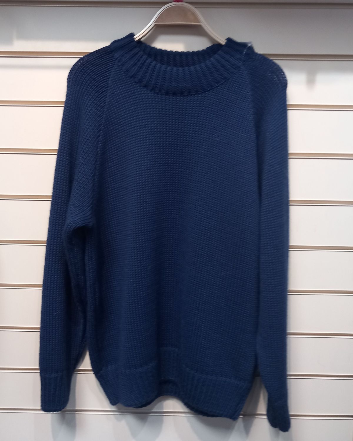 Norwool - Crew Neck Worsted Yarn, Colour: Navy (270), Size: XXS, Style: Crew Neck
