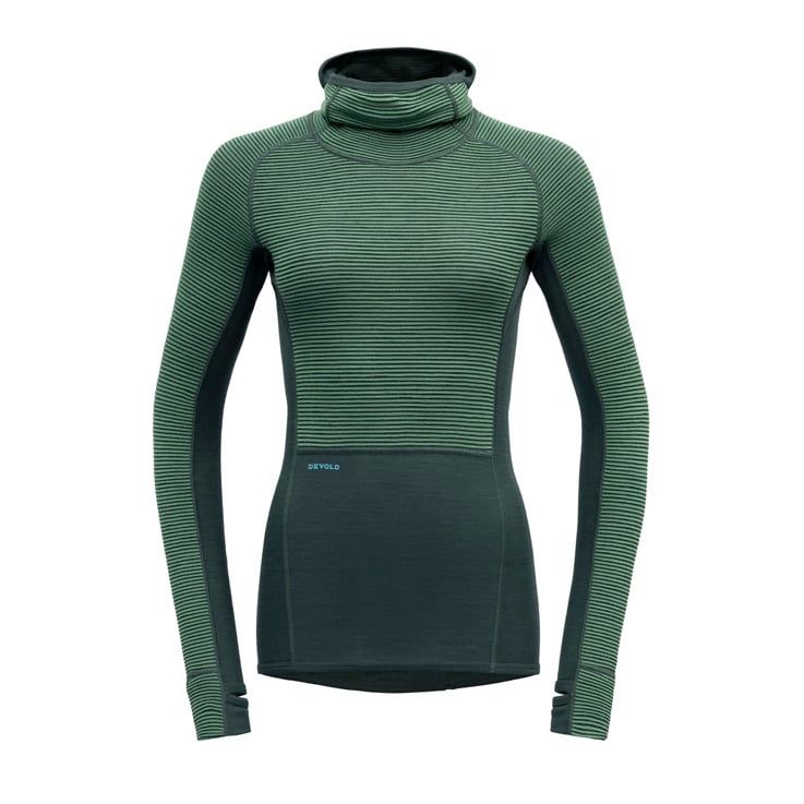 Devold - Tuvegga Hood (Ladies) - 250 g/m2, Colour: Woods, Size: XS, Style: Base Layer