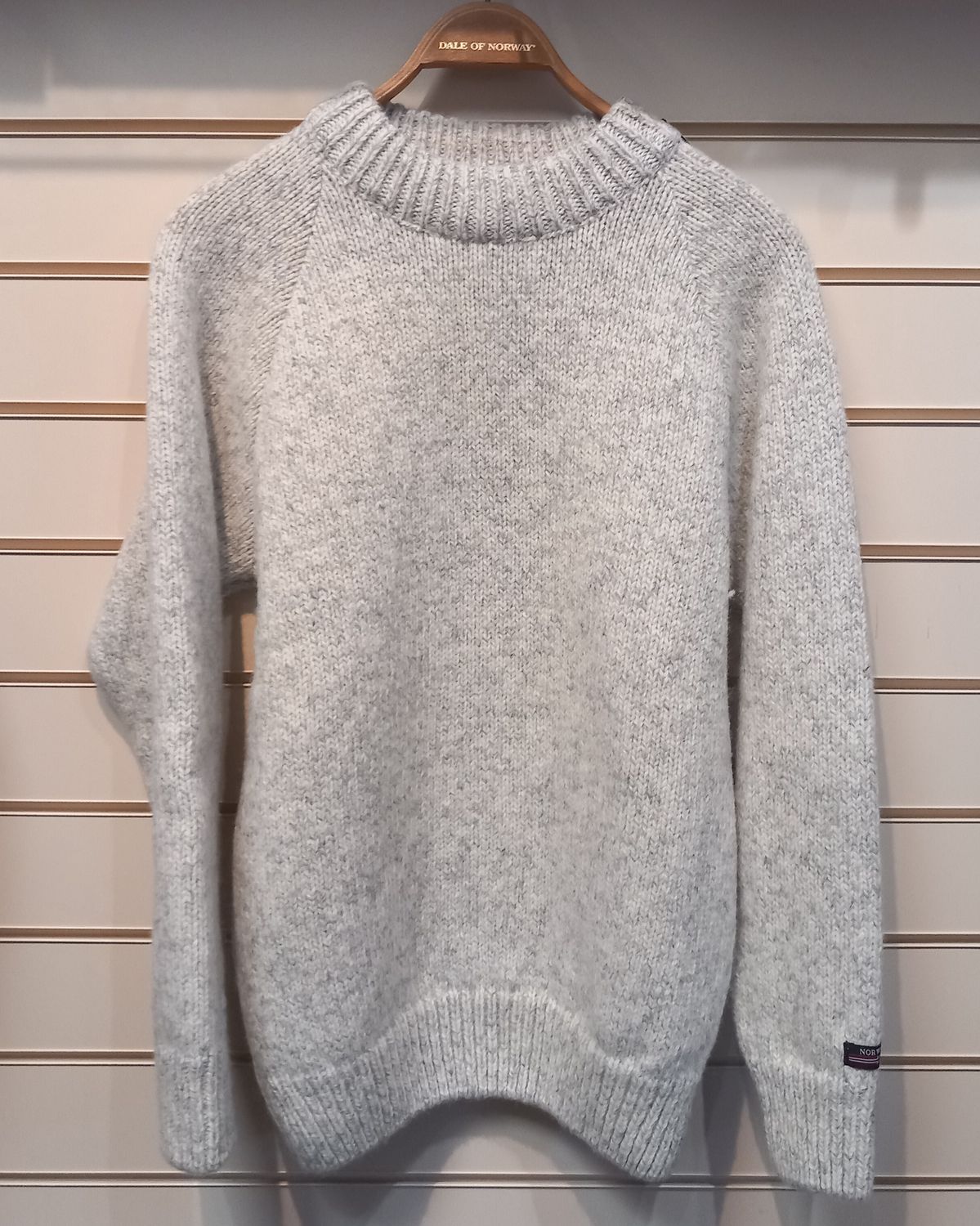 Norwool 180 - Crew Neck (180CN), Colour: Light Grey (01), Size: XXS, Style: Crew Neck