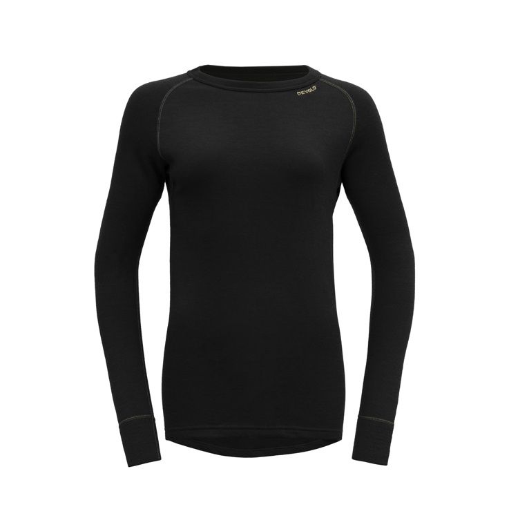 Devold - Expedition Crew Neck (Ladies) - 235 g/m2, Colour: Black, Size: XS, Style: Base Layer