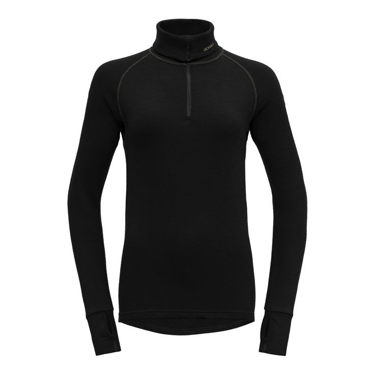Devold - Expedition Zip Neck (Ladies) - 235 g/m2, Colour: Black, Size: XS, Style: Base Layer