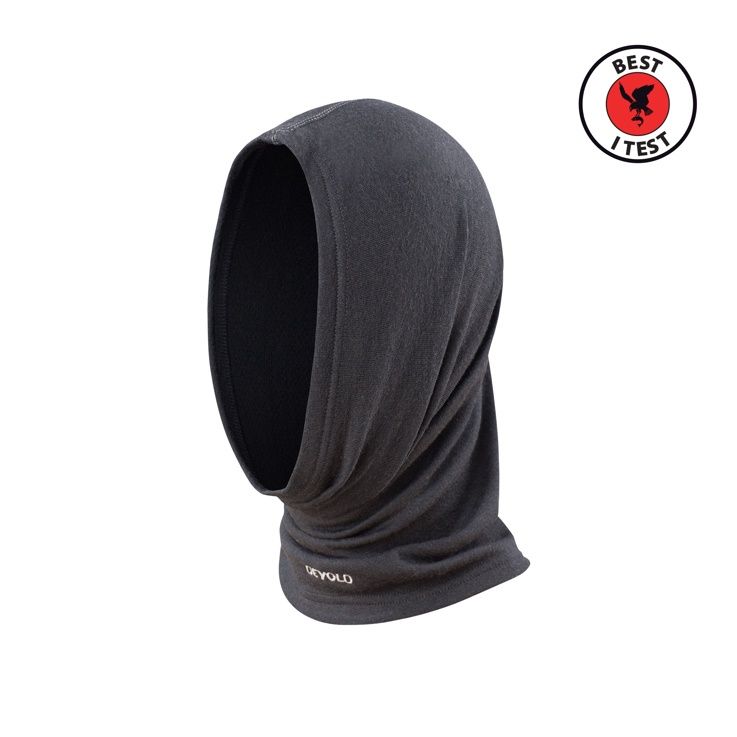 Devold - Expedition Headover - 235g/m2, Colour: Black, Size: One, Style: Neckwarmer